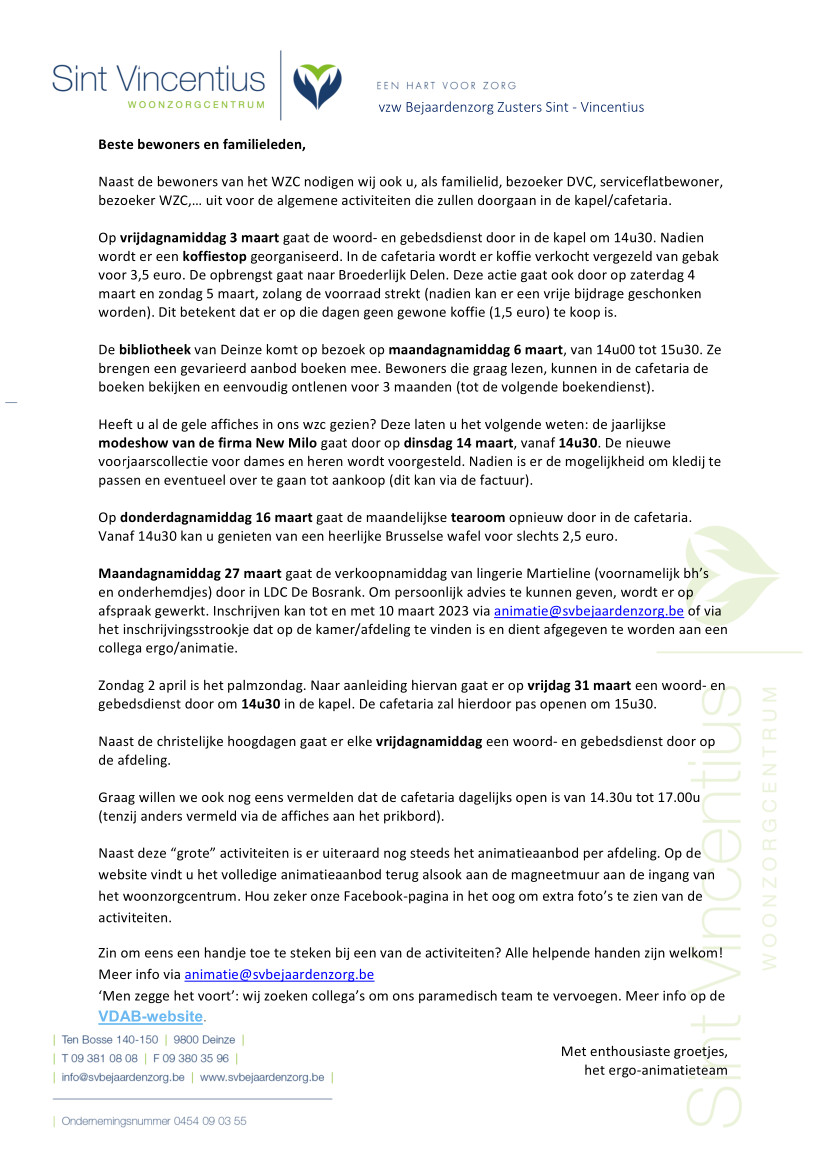 Brief act maart 2023