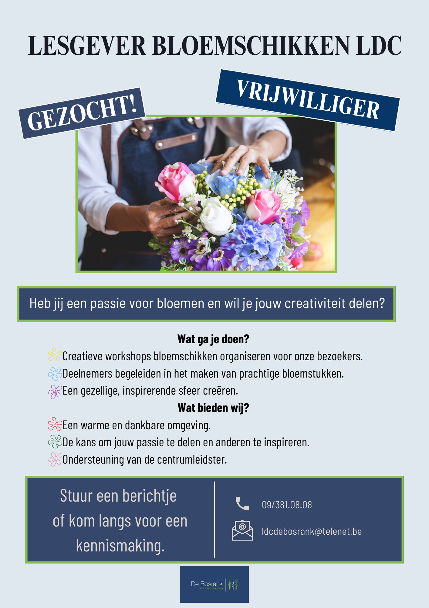 lesgever bloemschikken