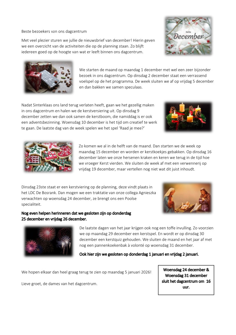 nieuwsbrief december 2025 cdv ten bosse