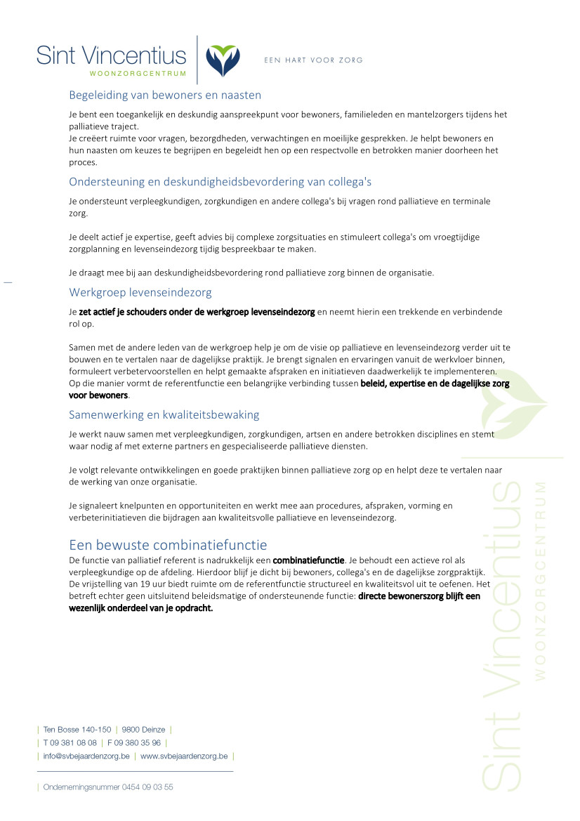 verpleegkundige palliatief referent deel 2