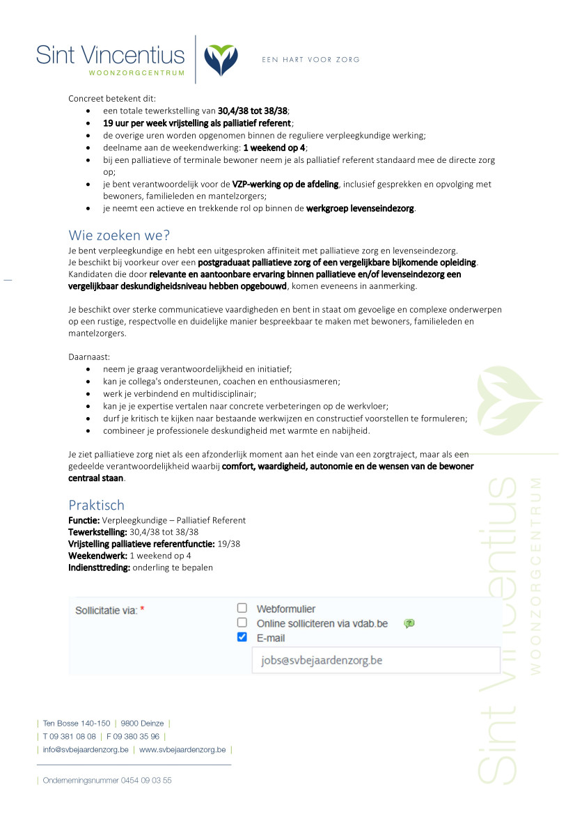 verpleegkundige palliatief referent deel 3