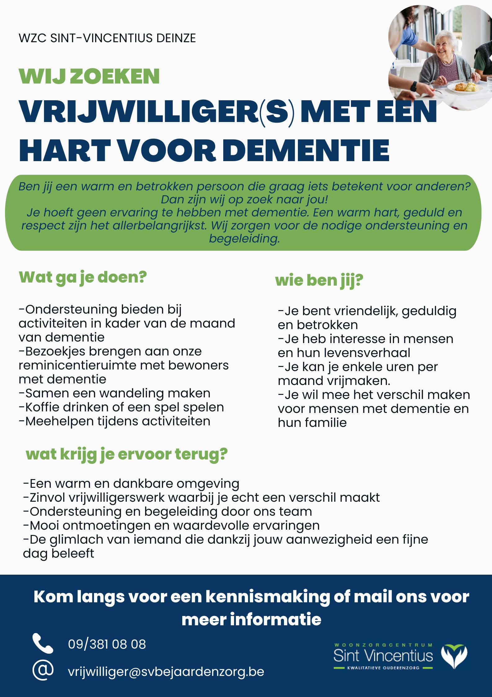 vrijwilligers vacature 2026